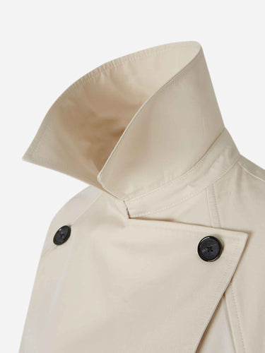 TOTEME Mujer Barcelona Gabardina Cruzada Algodón color Crema sku 773-000279 01 - Foto 3