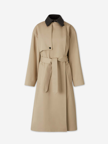 Bottega Veneta Mujer Barcelona Gabardina Larga Algodón color Camel sku 773-000283 01 - Foto 1