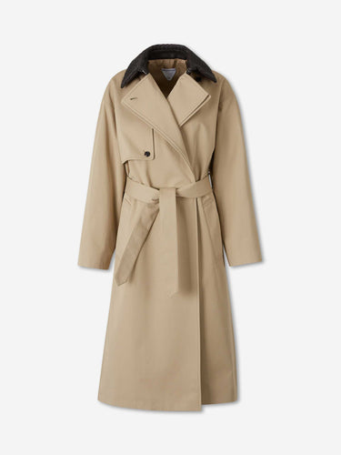 Bottega Veneta Mujer Barcelona Gabardina Larga Algodón color Camel sku 773-000283 01 - Foto 2