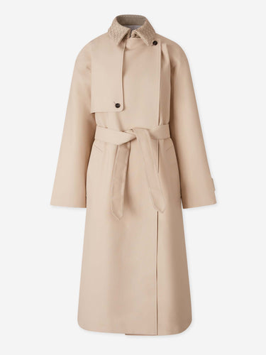 Bottega Veneta Mujer Barcelona Gabardina Larga Algodón color Beige sku 773-000284 01 - Foto 2