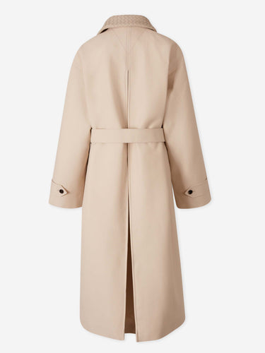Bottega Veneta Mujer Barcelona Gabardina Larga Algodón color Beige sku 773-000284 01 - Foto 3