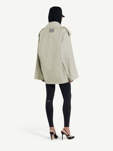 Balenciaga Mujer Barcelona Gabardina Cruzada Algodón color Camel sku 773-000287 01 - Foto 3