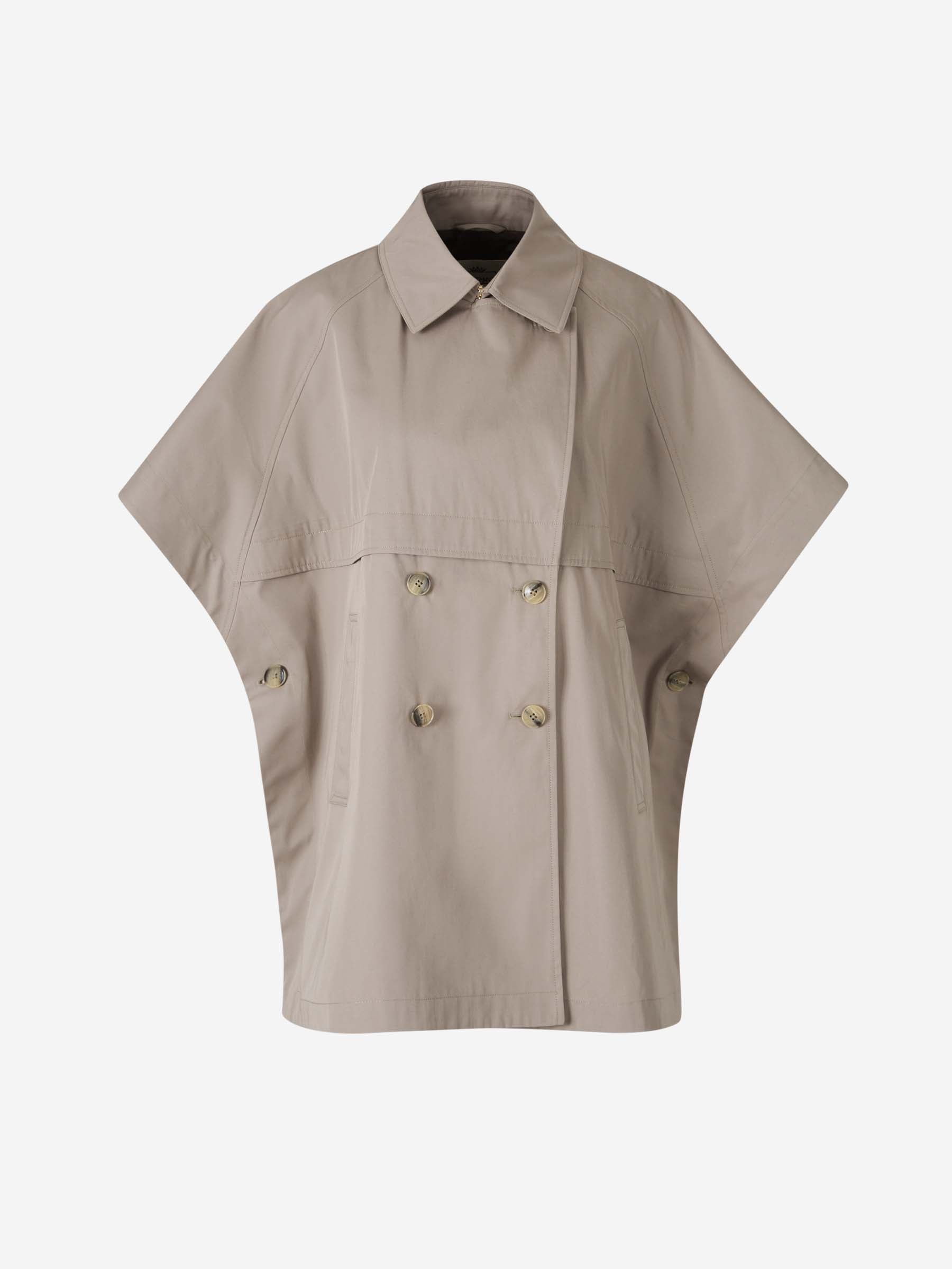 Herno Mujer Barcelona Gabardina Poncho Doble color Taupe sku 774-000556 01 - Foto 1