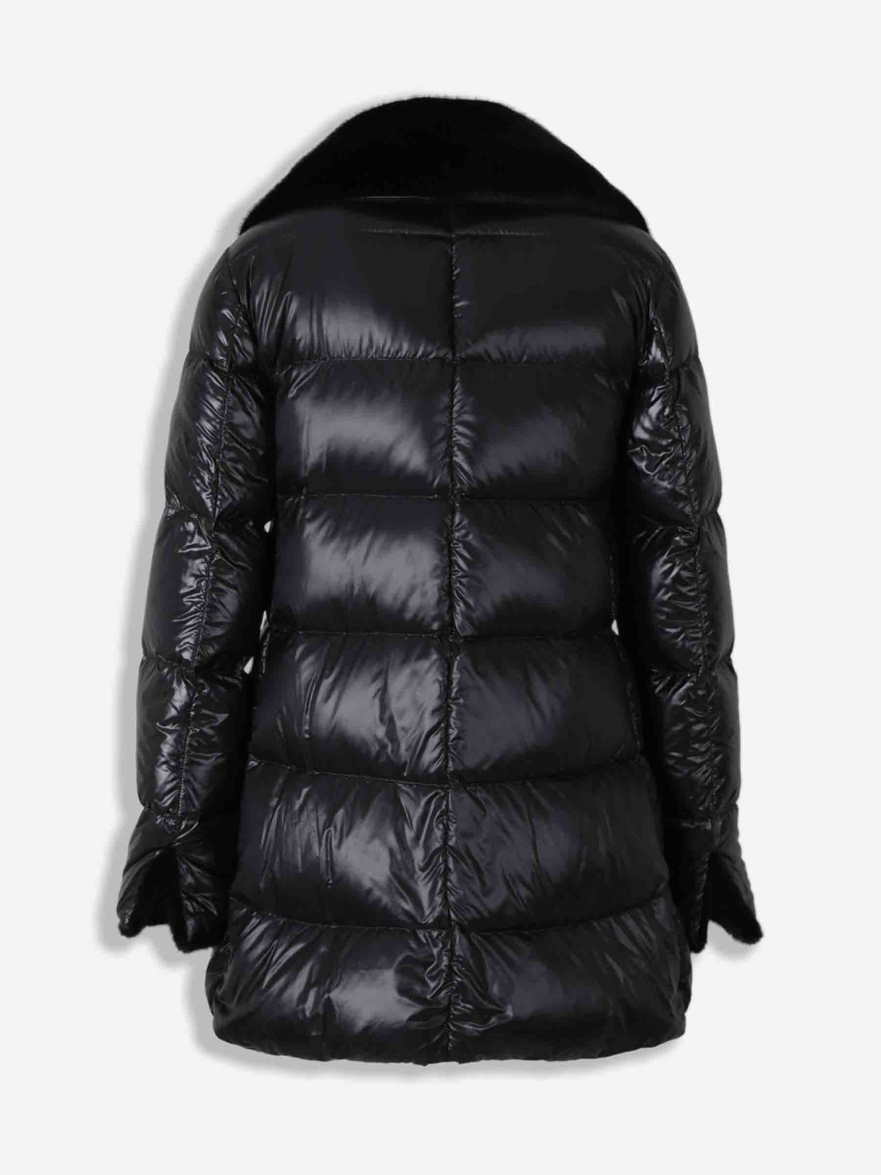 Herno Mujer Barcelona Plumífero Cuello Pelo color Negro sku 774-000579 01 - Foto 2