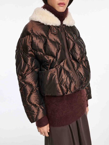 Dorothee Schumacher Mujer Barcelona Plumífero Corto Cozy Coolness color Marrón sku 774-000582 01 - Foto 3