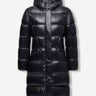 Moncler Mujer Barcelona Plumífero largo con capucha Bellevue color Negro sku 774-000601 01 - Foto 1