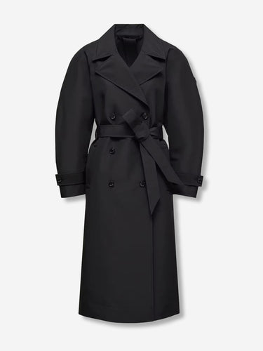 Moncler Genius Edward Enninful Mujer Barcelona Gabardina Larga Zake color Negro sku 774-000622 01 - Foto 1