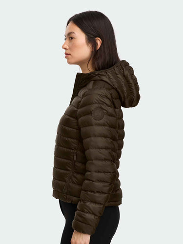 Canada Goose Mujer Barcelona Plumífero Corto Aethera color Marrón Oscuro sku 774-000636 01 - Foto 3