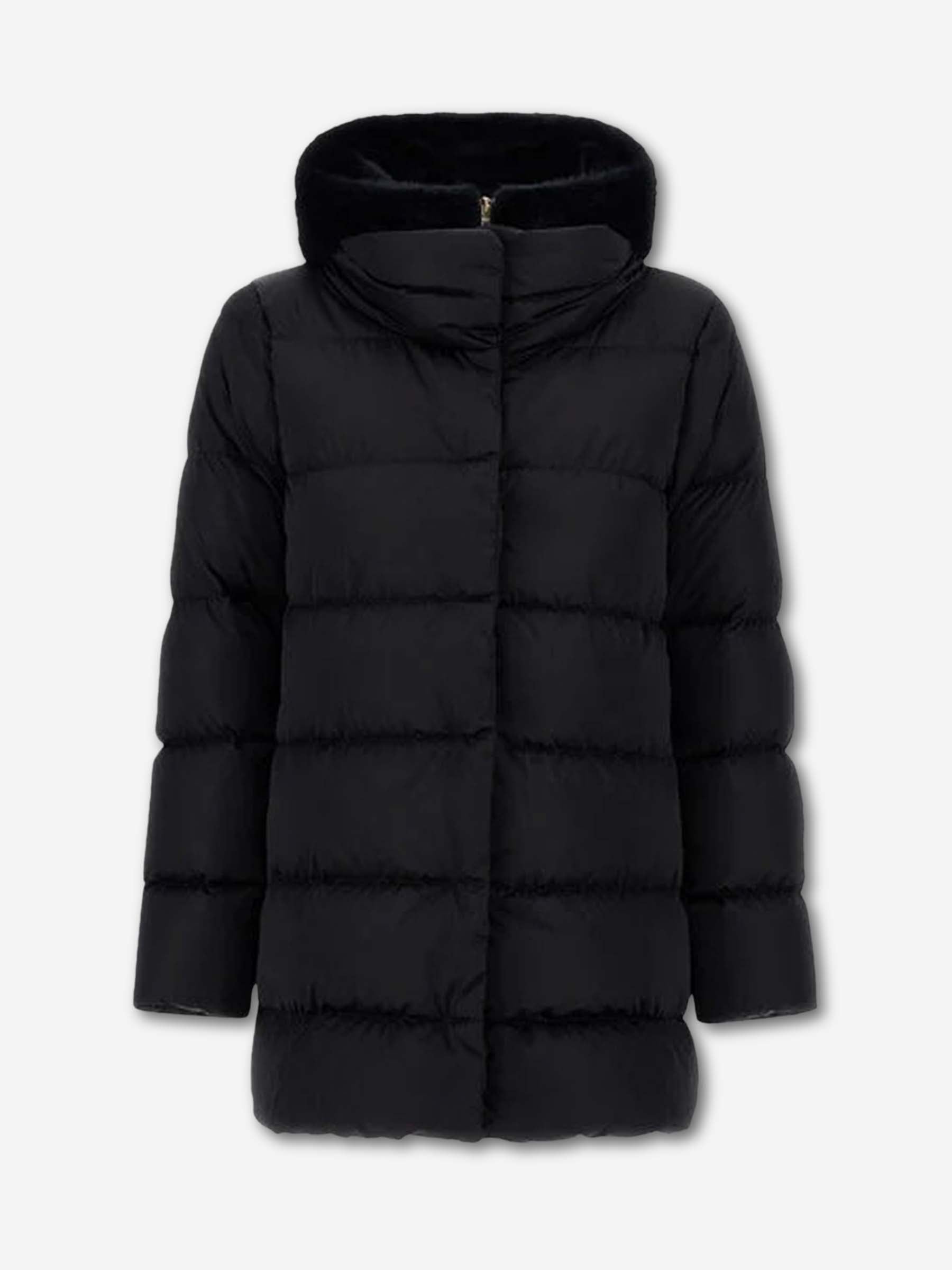 Herno Mujer Barcelona Plumífero Corto Pechera color Negro sku 774-000638 01 - Foto 1