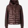 Herno Mujer Barcelona Plumífero Mangas Punto color Marrón Oscuro sku 774-000646 01 - Foto 1