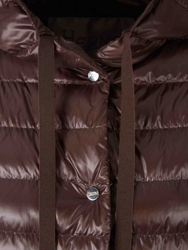 Herno Mujer Barcelona Plumífero Mangas Punto color Marrón Oscuro sku 774-000646 01 - Foto 3