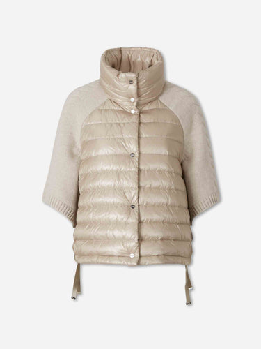 Herno Mujer Barcelona Plumífero Manga Punto color Beige sku 774-000648 01 - Foto 1