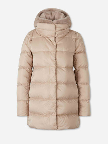 Herno Mujer Barcelona Plumífero Capucha Pelo color Camel sku 774-000651 01 - Foto 1