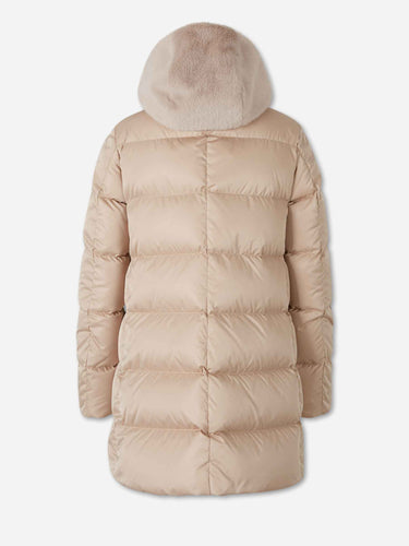 Herno Mujer Barcelona Plumífero Capucha Pelo color Camel sku 774-000651 01 - Foto 3