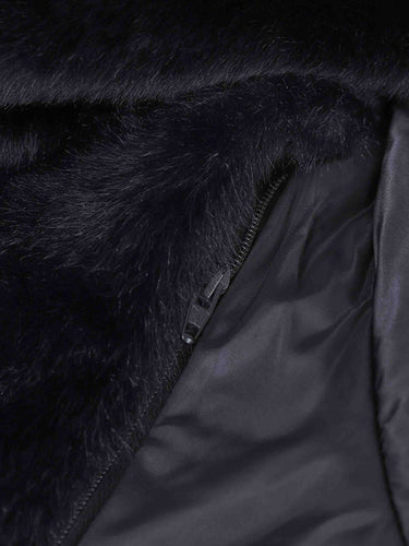 Herno Mujer Barcelona Plumífero Capucha Pelo color Negro sku 774-000651 02 - Foto 3