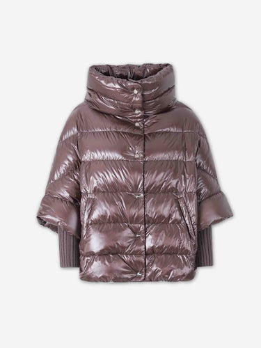 Herno Mujer Barcelona Plumífero Manga Corta color Marrón sku 774-000655 01 - Foto 4
