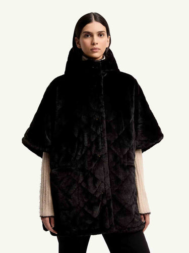Moncler Mujer Barcelona Capa Reversible Capucha color Negro sku 774-000661 01 - Foto 3