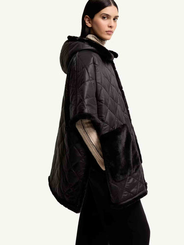 Moncler Mujer Barcelona Capa Reversible Capucha color Negro sku 774-000661 01 - Foto 5