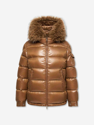 Moncler Mujer Barcelona Plumífero Corto Hypolais color Caramelo sku 774-000663 01 - Foto 1