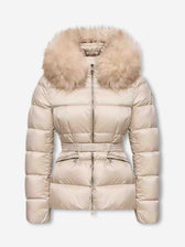 Moncler Mujer Barcelona Plumífero Capucha Pelo color Beige sku 774-000672 01 - Foto 1