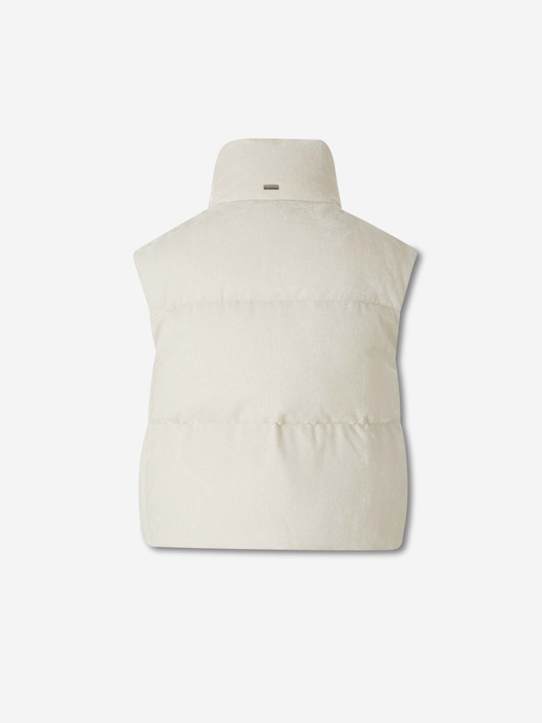 Herno Mujer Barcelona Chaleco Acolchado Pana color Beige sku 775-000213 01 - Foto 2