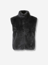 Peserico Mujer Barcelona Chaleco Faux Fur color Gris Oscuro sku 775-000219 01 - Foto 1