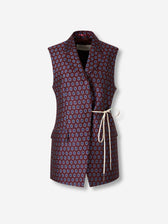 Dries Van Noten Mujer Barcelona Chaleco Estampado color Burdeos sku 775-000221 01 - Foto 1
