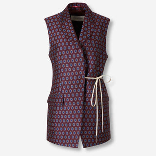 Dries Van Noten Mujer Barcelona Chaleco Estampado color Burdeos sku 775-000221 01 - Foto 1