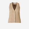 Max Mara Mujer Barcelona Chaleco Punto color Camel sku 775-000222 01 - Foto 1