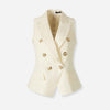 Balmain Mujer Barcelona Chaleco Doble Cruce color Crema sku 775-000223 01 - Foto 1