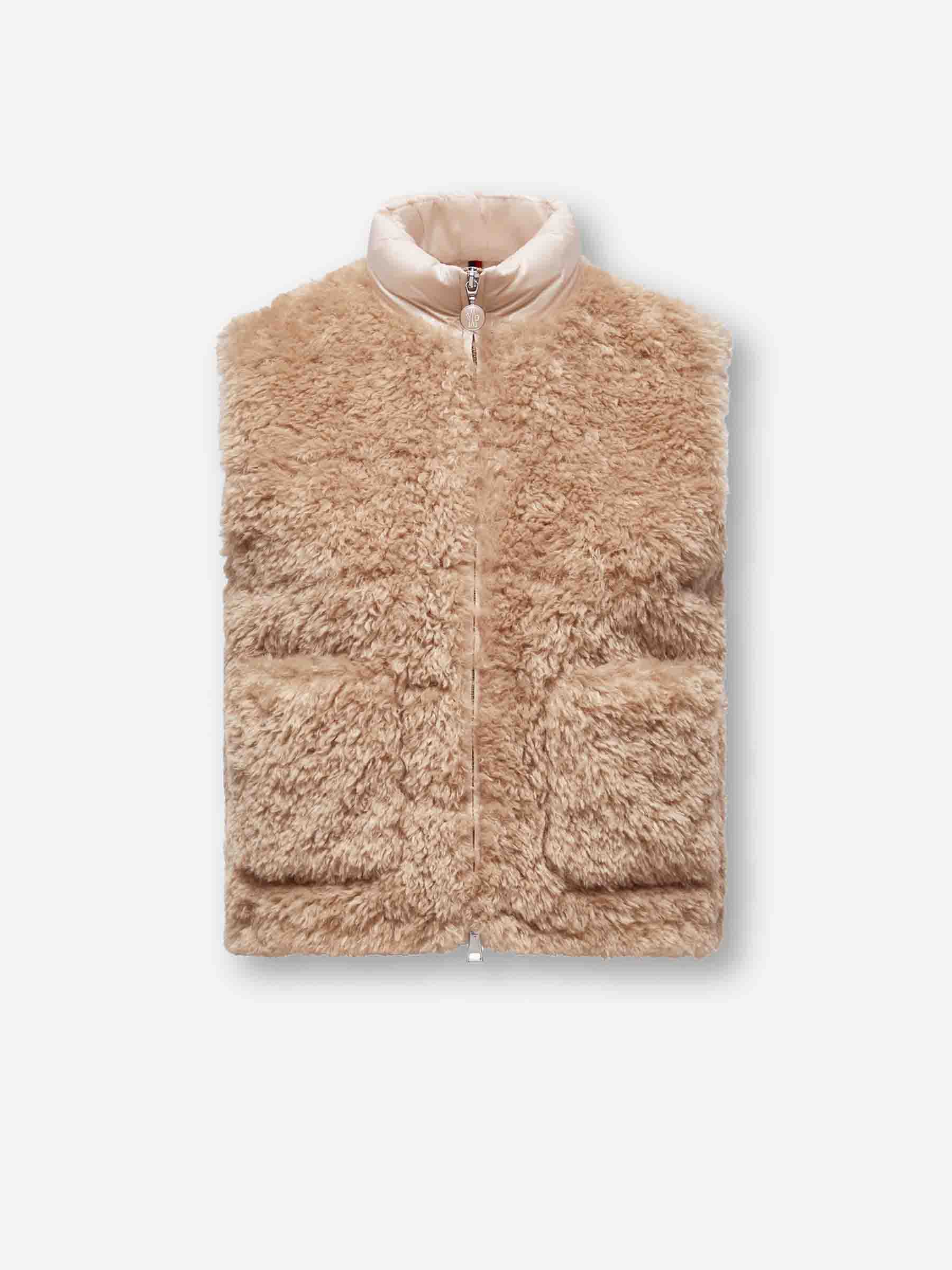 Moncler Mujer Barcelona Chaleco Plumón Planeze Teddy color Camel sku 775-000224 01 - Foto 1