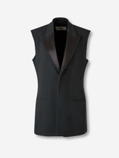 Ami Paris Mujer Barcelona Chaleco Vestir Lana color Negro sku 775-000230 01 - Foto 1