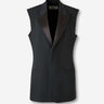 Ami Paris Mujer Barcelona Chaleco Vestir Lana color Negro sku 775-000230 01 - Foto 1