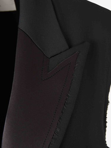 Ami Paris Mujer Barcelona Chaleco Vestir Lana color Negro sku 775-000230 01 - Foto 3