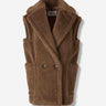 Max Mara Mujer Barcelona Chaleco Largo Teddy color Marrón sku 775-000235 01 - Foto 1