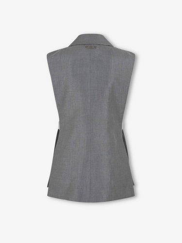 Peserico Mujer Barcelona Chaleco Recto color Ébano sku 775-000238 01 - Foto 2