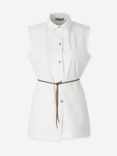 Herno Mujer Barcelona Chaleco Dense Rome color Blanco sku 775-000241 01 - Foto 1