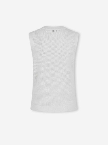 Peserico Mujer Barcelona Top con Calados color Blanco sku 775-000242 01 - Foto 2