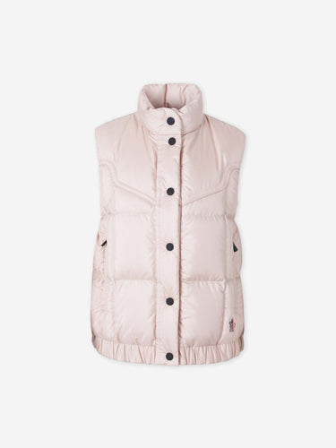 Moncler Grenoble Mujer Barcelona Chaleco Plumífero Doucy color Rosa Palo sku 775-000261 01 - Foto 1