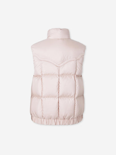 Moncler Grenoble Mujer Barcelona Chaleco Plumífero Doucy color Rosa Palo sku 775-000261 01 - Foto 2