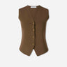 Max Mara Mujer Barcelona Chaleco Punto Botones color Verde Militar sku 775-000262 01 - Foto 1