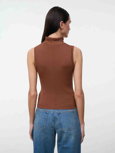 Staud Mujer Barcelona Top Punto Montclair color Terracota sku 775-000270 01 - Foto 3