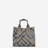 Burberry Mujer Barcelona Bolso Mano Mini Check color Gris Piedra sku 810-007593 01 - Foto 1