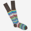 Gallo Hombre Barcelona Calcetines Rayas Multicolor color Marrón Oscuro sku 642-000427 01 - Foto 1