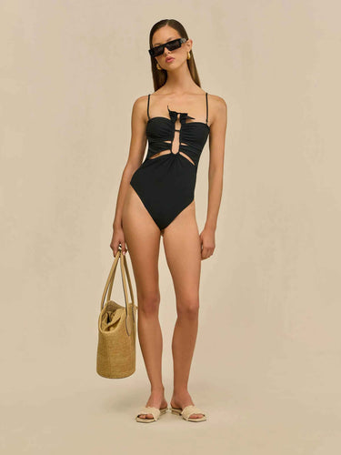 Cult Gaia Mujer Barcelona Bañador Celestin color Negro sku 781-000617 01 - Foto 2