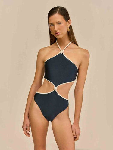 Cult Gaia Mujer Barcelona Bañador Trikini Blanche color Azul Noche sku 781-000618 01 - Foto 2