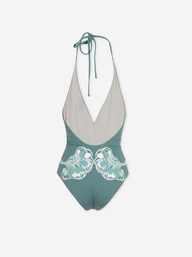 LaDoubleJ Mujer Barcelona Bañador Estampado color Verde Turquesa sku 781-000625 01 - Foto 2