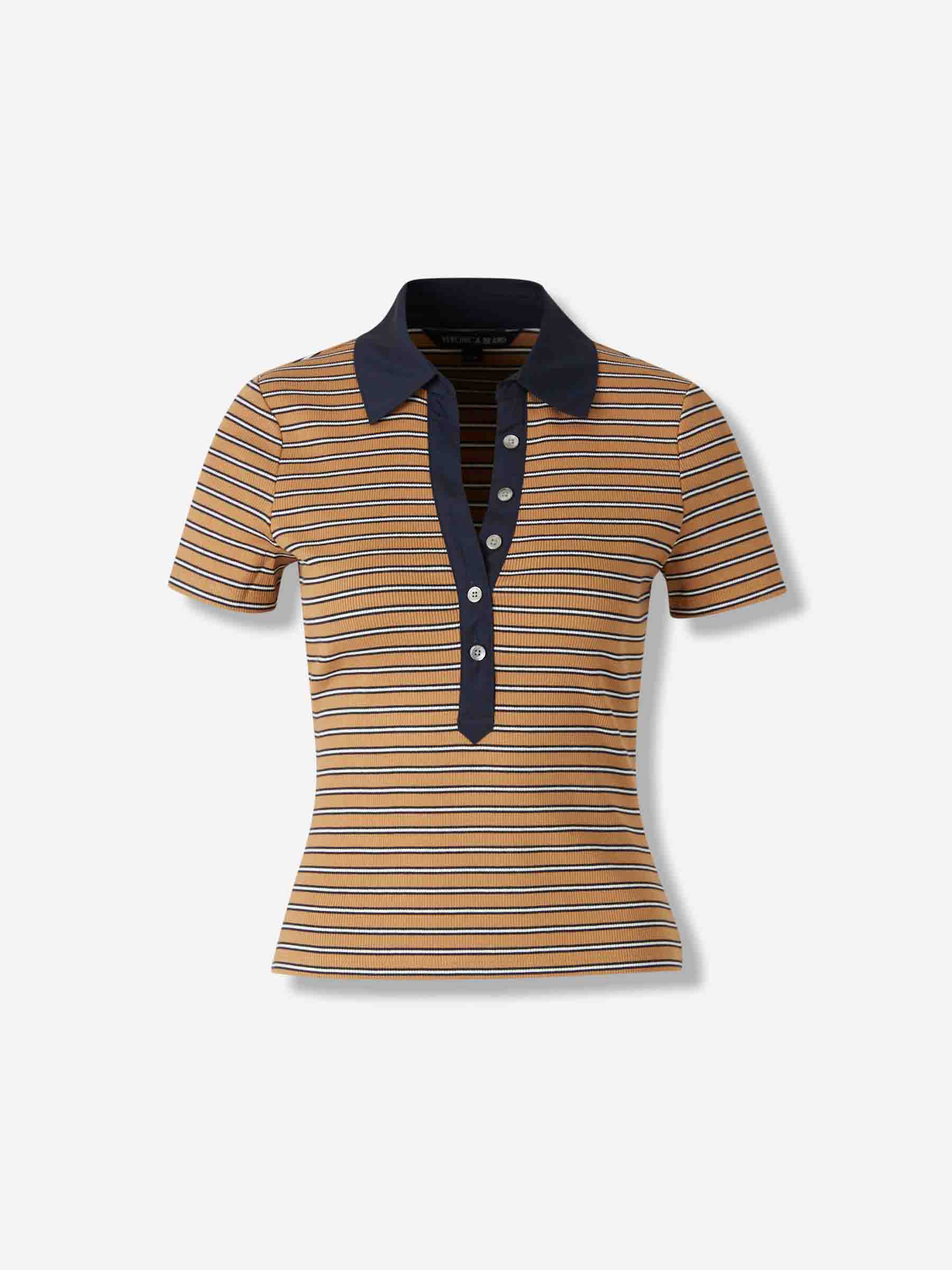 Veronica Beard Mujer Barcelona Polo Canalé Listado color Camel sku 782-001761 01 - Foto 1