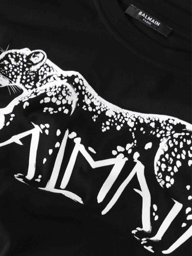 Balmain Mujer Barcelona Camiseta Estampado Leopardo color Negro sku 782-001767 01 - Foto 3
