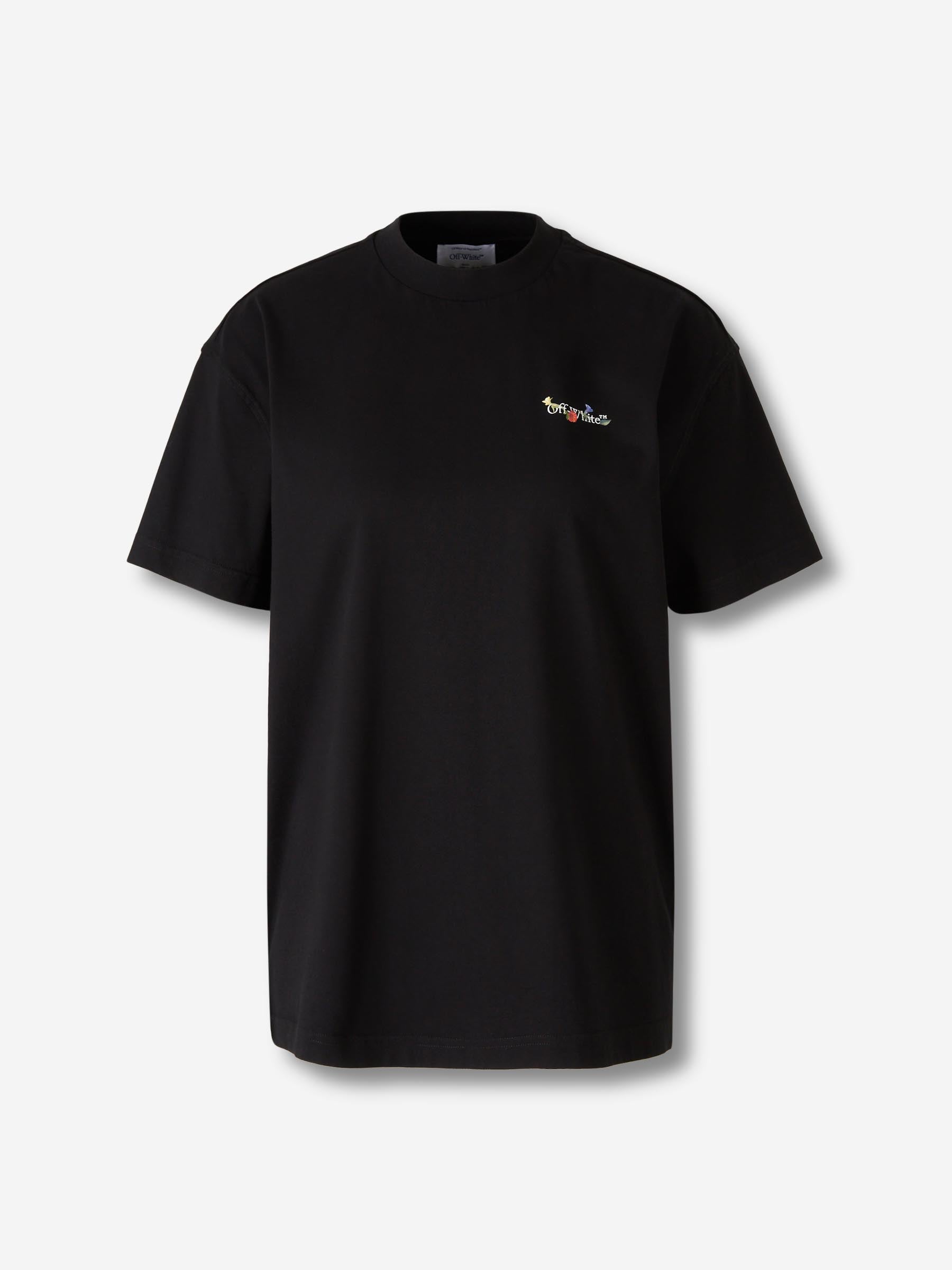 Off-White Mujer Barcelona Camiseta Cuello Redondo color Negro sku 782-001780 01 - Foto 1